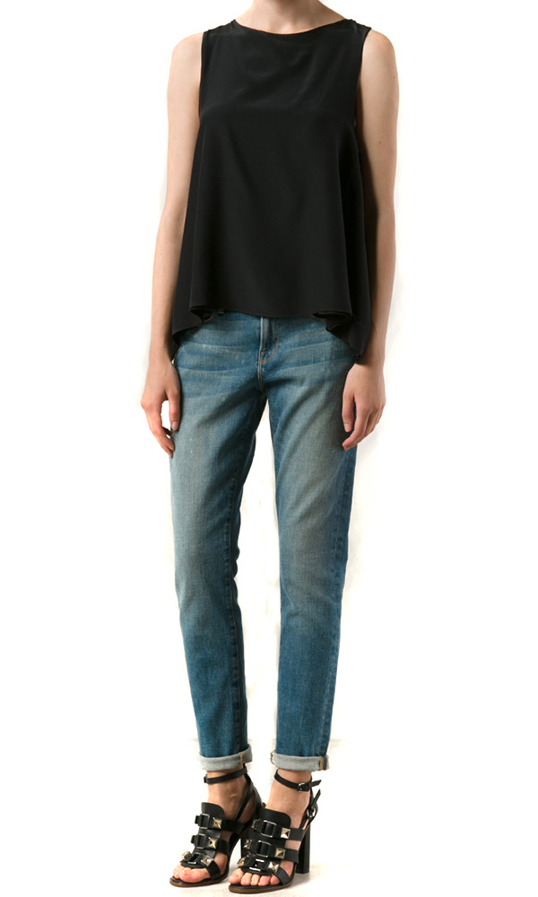 Backless Black Blouse View 2